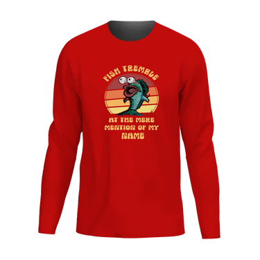 Fish Tremble Men Long Sleeve Shirt